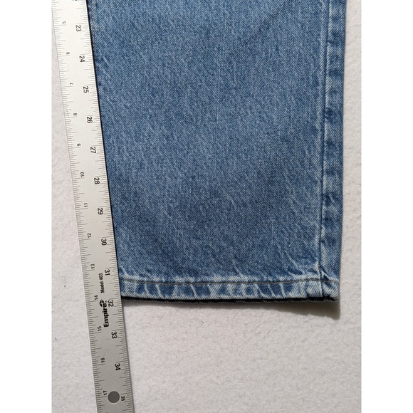 Vintage Lee‎ Jeans 34x32 Straight Leg Blue Denim USA Classic Fit - Picture 13 of 16